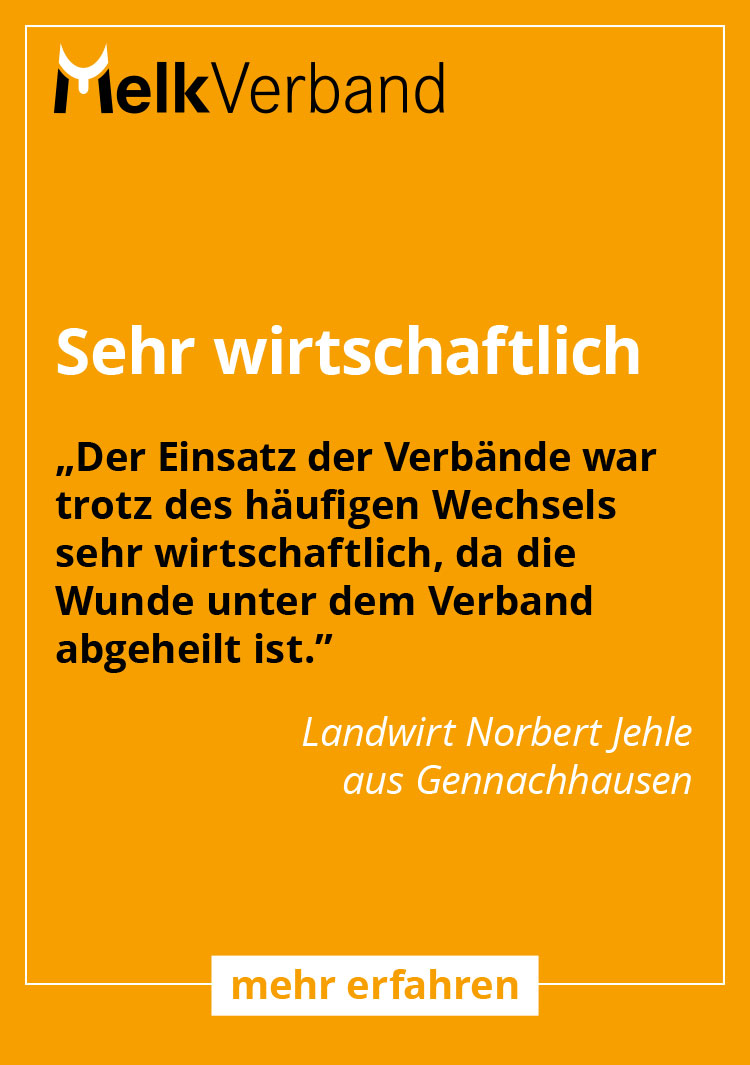 Der Einsatz der Verbände war trotz des häufigen Wechsels sehr wirtschaftlich, da die Wunde unter dem Verband abgeheilt ist.